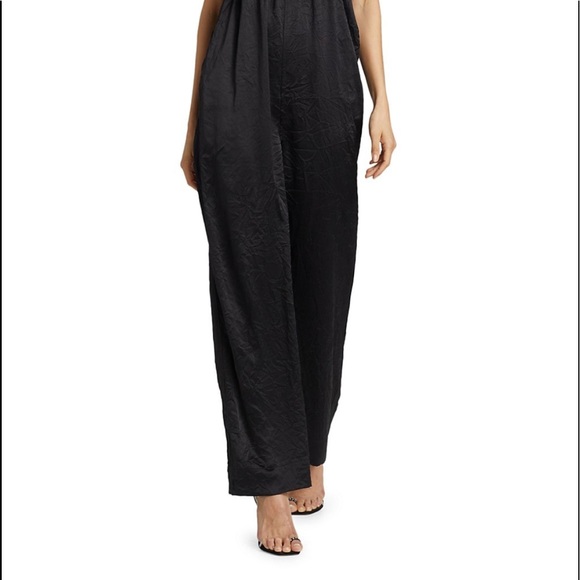 GANNI Crinkled Satin Jumpsuit EUC - Picture 3 of 8